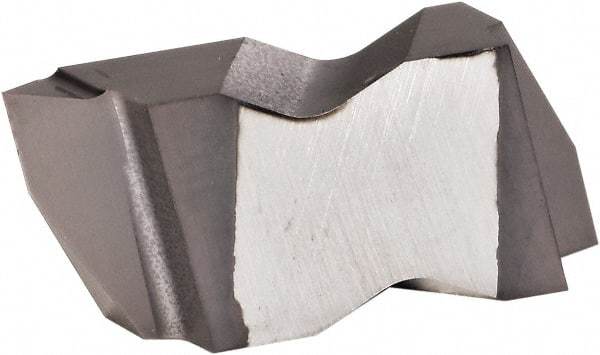 Kennametal - NTK2 Grade KCU10, Internal/External Partial Profile 60° Threading Insert - 0.6 to 1.75mm & 14 to 44 TPI Ext Pitch, 10 to 20mm & 12 to 24 TPI Int Pitch, Left Hand Insert, AlTiN Finish, Carbide - Eagle Tool & Supply