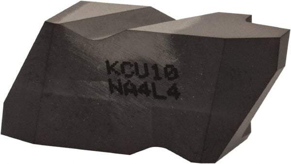 Kennametal - NA4 Grade KCU10, Internal/External Acme Threading Insert - 4 TPI Int Pitch, Left Hand Insert, AlTiN Finish, Carbide - Eagle Tool & Supply