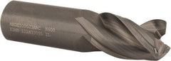 Kennametal - 1", 3 Flute, Single End, Solid Carbide, 0.06" Corner Radius End Mill - 4" OAL, 38° Helix, Right Hand Flute, 1-1/2" LOC, Right Hand Cut - Eagle Tool & Supply
