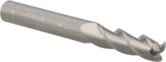 Kennametal - 3/8", 3 Flute, Single End, Solid Carbide, 0.06" Corner Radius End Mill - 3-1/2" OAL, 37° Helix, Right Hand Flute, 1-1/4" LOC, Right Hand Cut - Eagle Tool & Supply