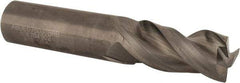 Kennametal - 3/4", 3 Flute, Single End, Solid Carbide, 0.03" Corner Radius End Mill - 4" OAL, 38° Helix, Right Hand Flute, 1-5/8" LOC, Right Hand Cut - Eagle Tool & Supply