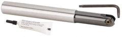 Kennametal - 20mm Cut Diam, 10mm Max Depth of Cut, 20mm Shank Diam, 175mm OAL, Indexable Ball Nose End Mill - 61mm Head Length, Straight Shank, KDMB Toolholder, KDMB 20.. Insert - Eagle Tool & Supply