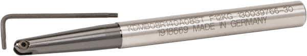 Kennametal - 16mm Cut Diam, 8mm Max Depth of Cut, 16mm Shank Diam, 175mm OAL, Indexable Ball Nose End Mill - 67mm Head Length, Straight Shank, KDMB Toolholder, KDMB 16.. Insert - Eagle Tool & Supply