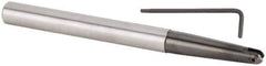 Kennametal - 8mm Cut Diam, 4mm Max Depth of Cut, 8mm Shank Diam, 140mm OAL, Indexable Ball Nose End Mill - 48.5mm Head Length, Straight Shank, KDMB Toolholder, KDMB 08.. Insert - Eagle Tool & Supply