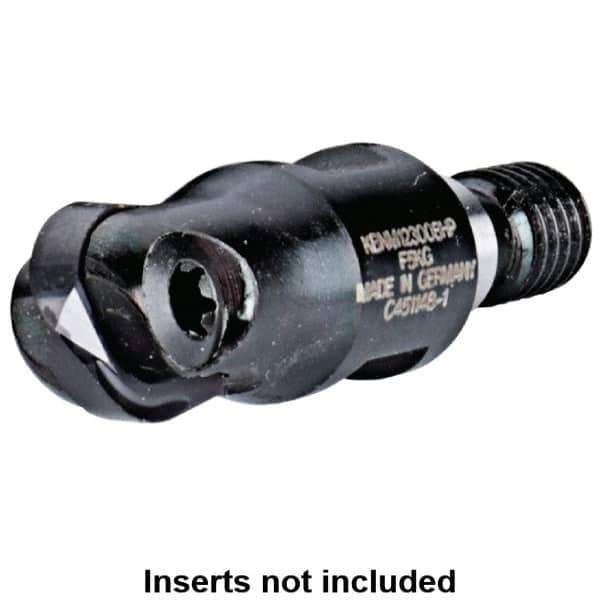 Kennametal - 12mm Cut Diam, 6mm Max Depth of Cut, 30mm OAL, Indexable Ball Nose End Mill - 30mm Head Length, M08 Modular Connection, KDMB Toolholder, KDMB 12.. Insert - Eagle Tool & Supply