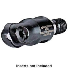 Kennametal - 12mm Cut Diam, 6mm Max Depth of Cut, 30mm OAL, Indexable Ball Nose End Mill - 30mm Head Length, M08 Modular Connection, KDMB Toolholder, KDMB 12.. Insert - Eagle Tool & Supply