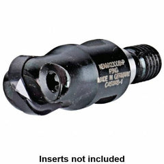 Kennametal - 25mm Cut Diam, 12.5mm Max Depth of Cut, 40mm OAL, Indexable Ball Nose End Mill - 40mm Head Length, M12 Modular Connection, KDMB Toolholder, KDMB 25.. Insert - Eagle Tool & Supply