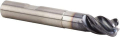 Kennametal - 10mm, 4 Flute, Single End, Solid Carbide, 2mm Corner Radius End Mill - 76mm OAL, 38° Helix, Right Hand Flute, 15mm LOC, Right Hand Cut, 30mm Extended Reach - Eagle Tool & Supply