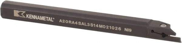 Kennametal - A4SS, Internal, Left Hand, 14mm Max Depth of Cut, 3mm Min Groove Width, Indexable Grooving Tool Holder - A4G0300M3SP04B Insert Compatibility, 63/64" Shank Width, 201.45mm OAL, Through Coolant - Eagle Tool & Supply