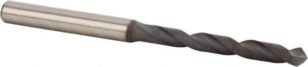Kennametal - 7.2mm 90° Solid Carbide Jobber Drill - Diamond Finish, Right Hand Cut, Spiral Flute, Straight Shank, 91mm OAL, Split Point - Eagle Tool & Supply