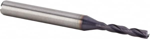 Kennametal - 3.18mm 140° Spiral Flute Solid Carbide Screw Machine Drill Bit - Eagle Tool & Supply