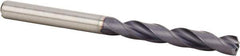 Kennametal - Letter A 140° Solid Carbide Jobber Drill - Multilayer TiAlN Finish, Right Hand Cut, Spiral Flute, Straight Shank, 82mm OAL, Standard Point - Eagle Tool & Supply