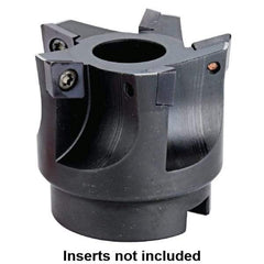 Kennametal - 52mm Cut Diam, 22mm Arbor Hole, 8mm Max Depth of Cut, 95° Indexable Chamfer & Angle Face Mill - 5 Inserts, XD.X 10T3 Insert, 5 Flutes, Series KMS - Eagle Tool & Supply