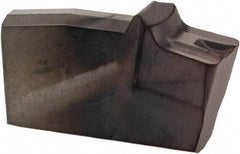 Kennametal - 0300G DF Grade KCU25, 3mm Cutting Width Carbide Grooving Insert - 3.51mm Max Depth of Cut, Neutral, 0.41mm Corner Radius, AlTiN Finish - Eagle Tool & Supply