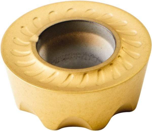 Kennametal - RPPT1204M0 Grade KC725M Carbide Milling Insert - TiN/TiCN/TiN Finish, 3/16" Thick, 12mm Inscribed Circle - Eagle Tool & Supply