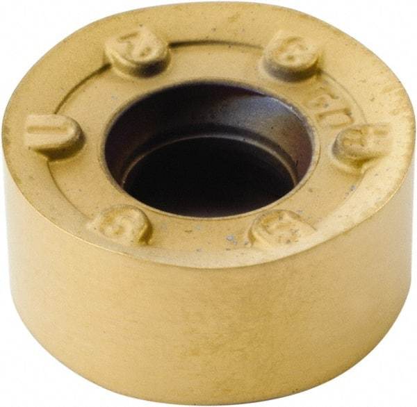 Kennametal - RNGJ1204M0 GD Grade KC725M Carbide Milling Insert - TiN/TiCN/TiN Finish, 0.187" Thick, 12mm Inscribed Circle - Eagle Tool & Supply