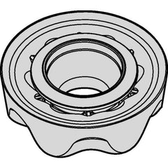 Kennametal - RCGX2006M0 Grade KC725M Carbide Milling Insert - TiN/TiCN/TiN Finish, 1/4" Thick, 20mm Inscribed Circle - Eagle Tool & Supply