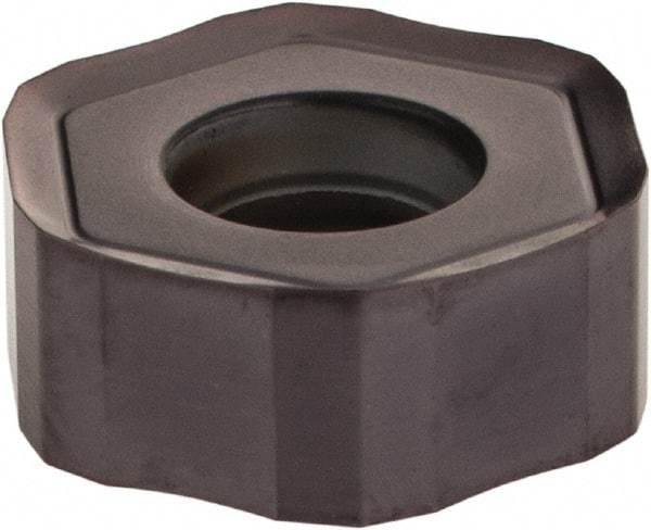 Kennametal - HNGJ43 LD Grade KC510M Carbide Milling Insert - TiAlN Finish, 0.1764" Thick, 12mm Inscribed Circle, 1mm Corner Radius - Eagle Tool & Supply