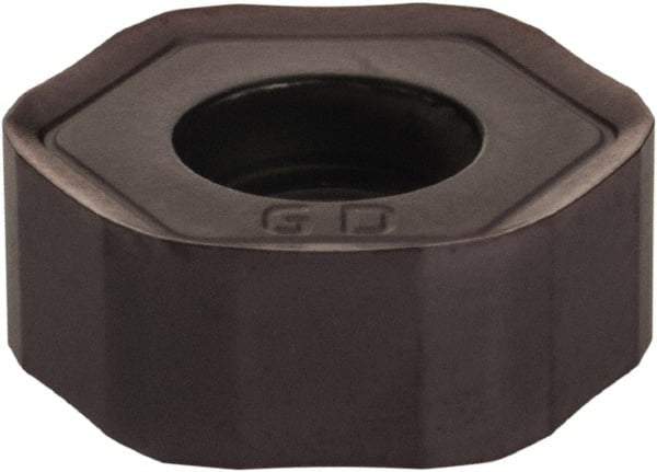 Kennametal - HNPJ43 Grade KC520M Carbide Milling Insert - TiAlN Finish, 0.175" Thick, 12mm Inscribed Circle, 1mm Corner Radius - Eagle Tool & Supply