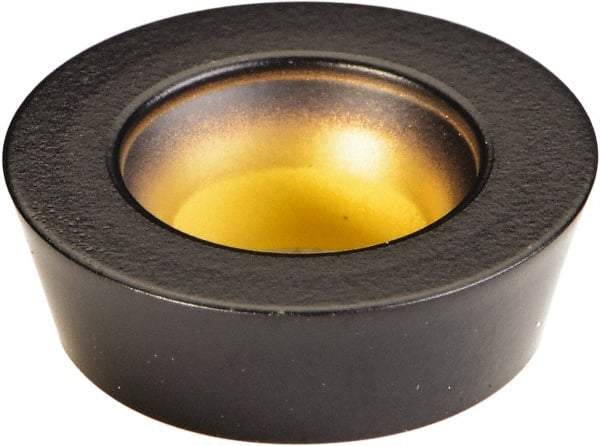 Kennametal - RDPX1604M0 Grade KCPM20 Carbide Milling Insert - TiN/MT/TiCN/Al2O3 Finish, 3/16" Thick, 16mm Inscribed Circle - Eagle Tool & Supply