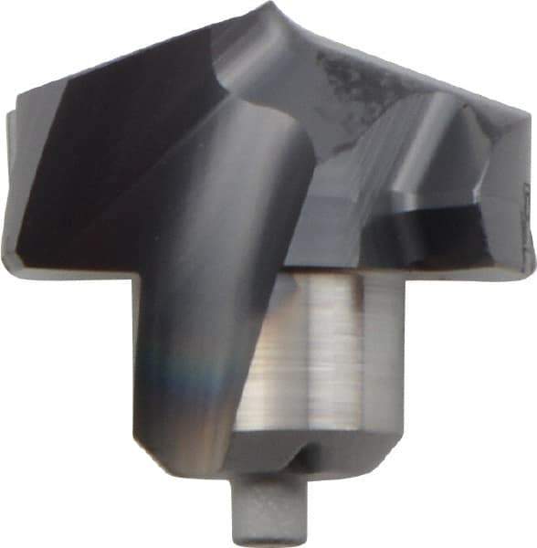 Kennametal - Series KenTIP, 14.2mm Diam Grade KCP15 140° Replaceable Drill Tip - Carbide, AlTiN Finish, R Seat Size - Eagle Tool & Supply