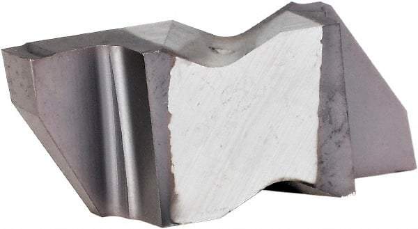 Kennametal - 3M275NG K Grade KCU25, 2.75mm Cutting Width Carbide Grooving Insert - 3.81mm Max Depth of Cut, Left Hand, 0.19mm Corner Radius, AlTiN Finish - Eagle Tool & Supply