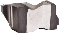 Kennametal - 3M120NG K Grade KCU10, 1.2mm Cutting Width Carbide Grooving Insert - 1.91mm Max Depth of Cut, Left Hand, 0.19mm Corner Radius, AlTiN Finish - Eagle Tool & Supply