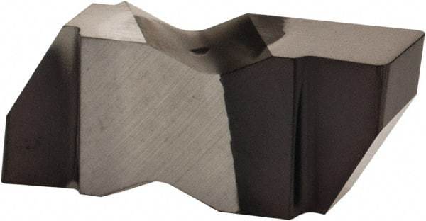 Kennametal - 3189NG Grade KCU10, 4.8mm Cutting Width Carbide Grooving Insert - 3.81mm Max Depth of Cut, Right Hand, 0.57mm Corner Radius, AlTiN Finish - Eagle Tool & Supply