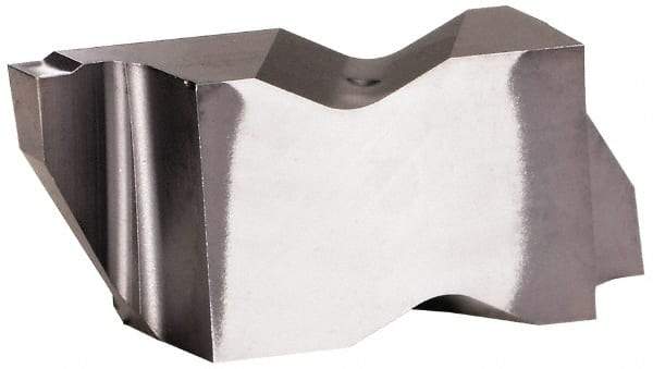 Kennametal - 3072NG K Grade KCU25, 1.83mm Cutting Width Carbide Grooving Insert - 2.39mm Max Depth of Cut, Left Hand, 0.19mm Corner Radius, AlTiN Finish - Eagle Tool & Supply