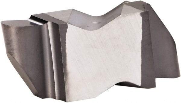 Kennametal - 3047NRP Grade KCU10, 2.39mm Cutting Width Carbide Grooving Insert - 3.81mm Max Depth of Cut, Left Hand, 1.19mm Corner Radius, AlTiN Finish - Eagle Tool & Supply