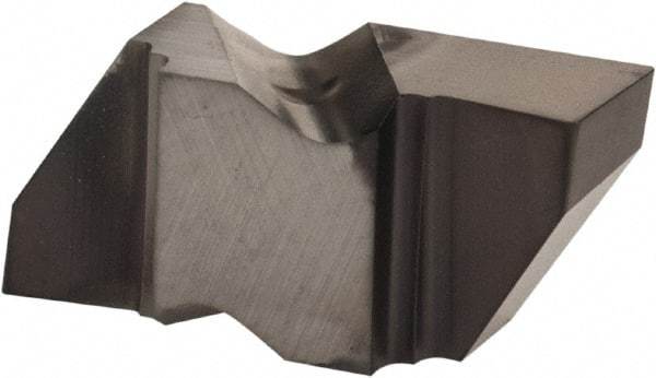 Kennametal - 2125NG Grade KCU10, 3.18mm Cutting Width Carbide Grooving Insert - 2.79mm Max Depth of Cut, Right Hand, 0.19mm Corner Radius, AlTiN Finish - Eagle Tool & Supply
