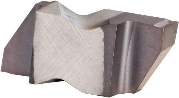 Kennametal - 3M320NG K Grade KCU25, 3.2mm Cutting Width Carbide Grooving Insert - 3.81mm Max Depth of Cut, Right Hand, 0.19mm Corner Radius, AlTiN Finish - Eagle Tool & Supply