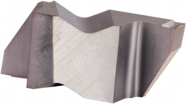 Kennametal - 3M250NG K Grade KCU25, 2.5mm Cutting Width Carbide Grooving Insert - 3.81mm Max Depth of Cut, Right Hand, 0.19mm Corner Radius, AlTiN Finish - Eagle Tool & Supply