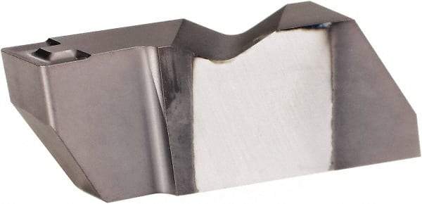 Kennametal - 3189NFD K Grade KCU25, 4.8mm Cutting Width Carbide Grooving Insert - 6.35mm Max Depth of Cut, Left Hand, 0.57mm Corner Radius, AlTiN Finish - Eagle Tool & Supply