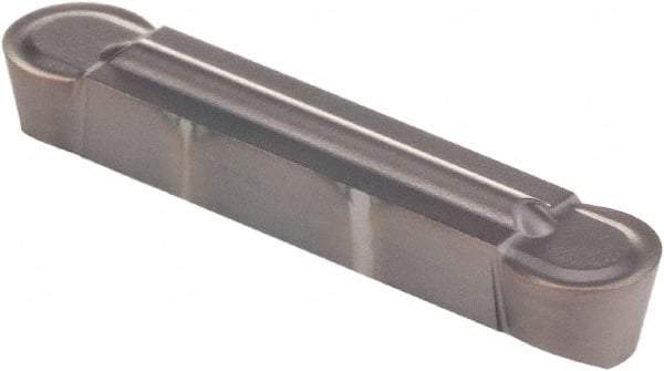 Kennametal - 0500R GMP Grade KCU25, 5mm Cutting Width Carbide Grooving Insert - 4.09mm Max Depth of Cut, Neutral, 2.5mm Corner Radius, AlTiN Finish - Eagle Tool & Supply
