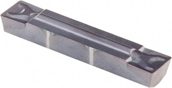Kennametal - 0505G GMN Grade KCU25, 5.05mm Cutting Width Carbide Grooving Insert - 4.19mm Max Depth of Cut, Neutral, 0.41mm Corner Radius, AlTiN Finish - Eagle Tool & Supply