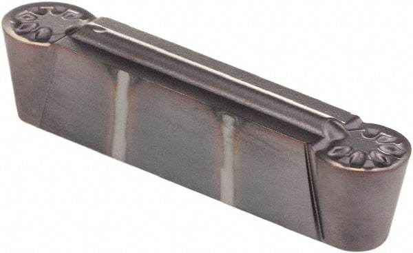 Kennametal - 0500R GUP Grade KCU25, 5mm Cutting Width Carbide Grooving Insert - Neutral, 2.49mm Corner Radius, AlTiN Finish - Eagle Tool & Supply