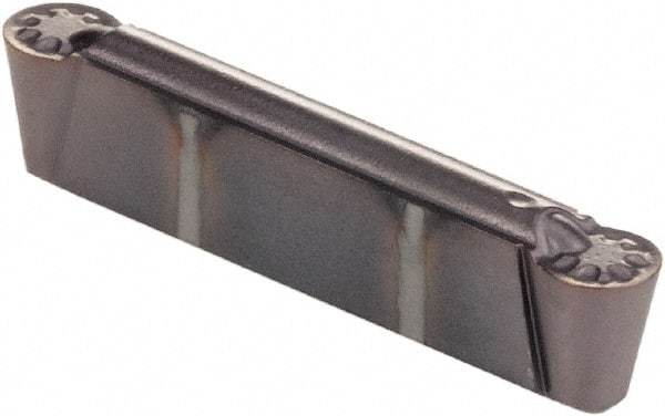 Kennametal - 0300R GUP Grade KCU25, 3mm Cutting Width Carbide Grooving Insert - Neutral, 1.5mm Corner Radius, AlTiN Finish - Eagle Tool & Supply
