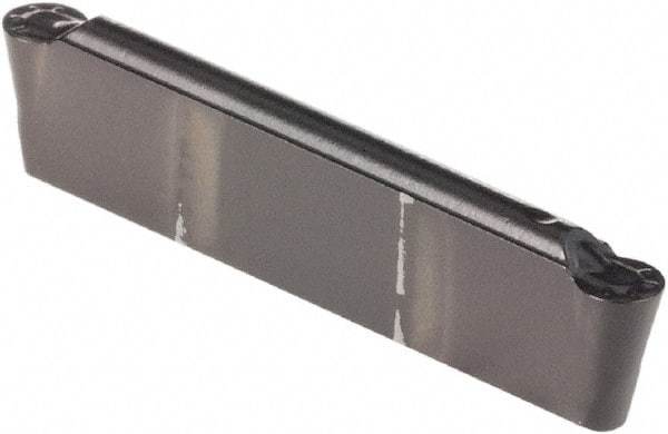 Kennametal - 0205G GMN Grade KCP10, 2.05mm Cutting Width Carbide Grooving Insert - 1.75mm Max Depth of Cut, Neutral, 1.07mm Corner Radius, TiCN/Al2O3 Finish - Eagle Tool & Supply