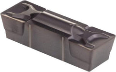 Kennametal - 1005G GMN Grade KCP10, 10.05mm Cutting Width Carbide Grooving Insert - 8.1mm Max Depth of Cut, Neutral, 0.79mm Corner Radius, TiCN/Al2O3 Finish - Eagle Tool & Supply