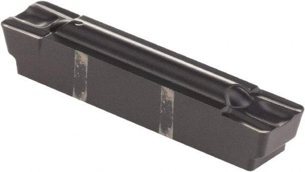 Kennametal - 0605G GMP Grade KCP25, 6.05mm Cutting Width Carbide Grooving Insert - 4.9mm Max Depth of Cut, Neutral, 0.41mm Corner Radius, TiCN/Al2O3 Finish - Eagle Tool & Supply