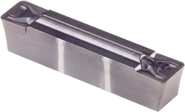 Kennametal - 0505G GMN Grade KCU25, 5.05mm Cutting Width Carbide Grooving Insert - 4.19mm Max Depth of Cut, Neutral, 0.79mm Corner Radius, AlTiN Finish - Eagle Tool & Supply