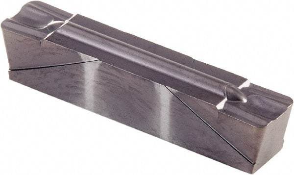 Kennametal - 020A4 GMN Grade KCU25, 0.0807" Cutting Width Carbide Grooving Insert - 0.069" Max Depth of Cut, Neutral, 0.042" Corner Radius, AlTiN Finish - Eagle Tool & Supply