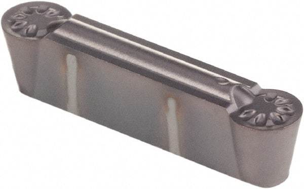Kennametal - 0405G GMP Grade KCU25, 4.05mm Cutting Width Carbide Grooving Insert - Neutral, 2.02mm Corner Radius, AlTiN Finish - Eagle Tool & Supply