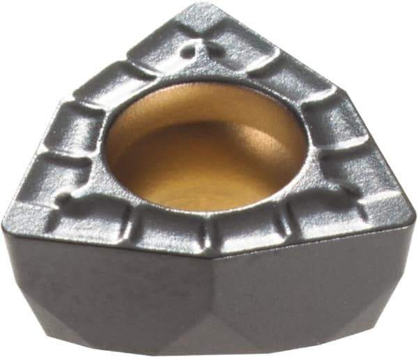 Kennametal - DFT030304 MD Grade KCU25 Carbide Indexable Drill Insert - AlTiN Finish, Trigon, 6mm Inscribed Circle - Eagle Tool & Supply