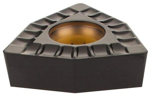 Kennametal - DFT090508 MD Grade KCU25 Carbide Indexable Drill Insert - AlTiN Finish, Trigon, 15mm Inscribed Circle - Eagle Tool & Supply