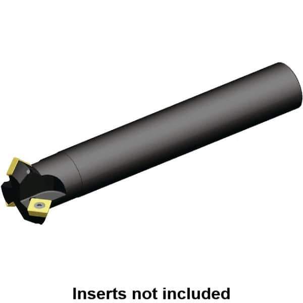 Kennametal - 45° Lead Angle, 22.16mm Max Cut Diam, 10mm Min Cut Diam, 5.85mm Max Depth of Cut, Indexable Chamfer and Angle End Mill - 1 Insert, SDCW 090308 Insert Style, 82.7mm Overall Length, Straight Shank - Eagle Tool & Supply