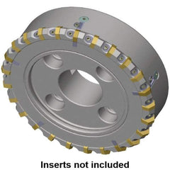 Kennametal - 133.7mm Cut Diam, 40mm Arbor Hole, 8mm Max Depth of Cut, 30° Indexable Chamfer & Angle Face Mill - 15 Inserts, HNG. 0905... Insert, Right Hand Cut, 15 Flutes, Series HexaCut - Eagle Tool & Supply