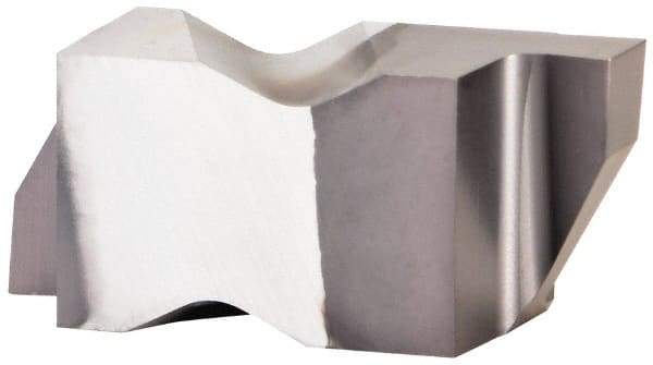 Kennametal - 3088NG Grade KCU10, 2.24mm Cutting Width Carbide Grooving Insert - 2.39mm Max Depth of Cut, Right Hand, 0.19mm Corner Radius, AlTiN Finish - Eagle Tool & Supply