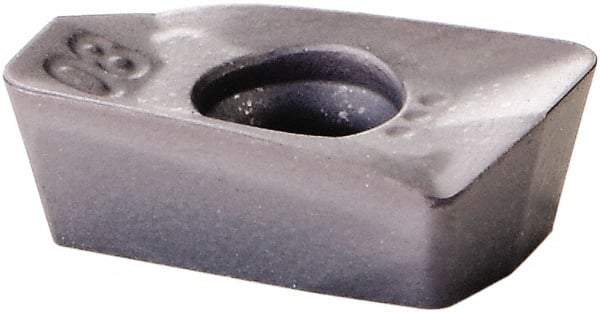 Kennametal - EP0708 GE Grade KCPK30 Carbide Milling Insert - TiN/TiCN/Al2O3 Finish, 0.1102" Thick, 1/32" Corner Radius - Eagle Tool & Supply